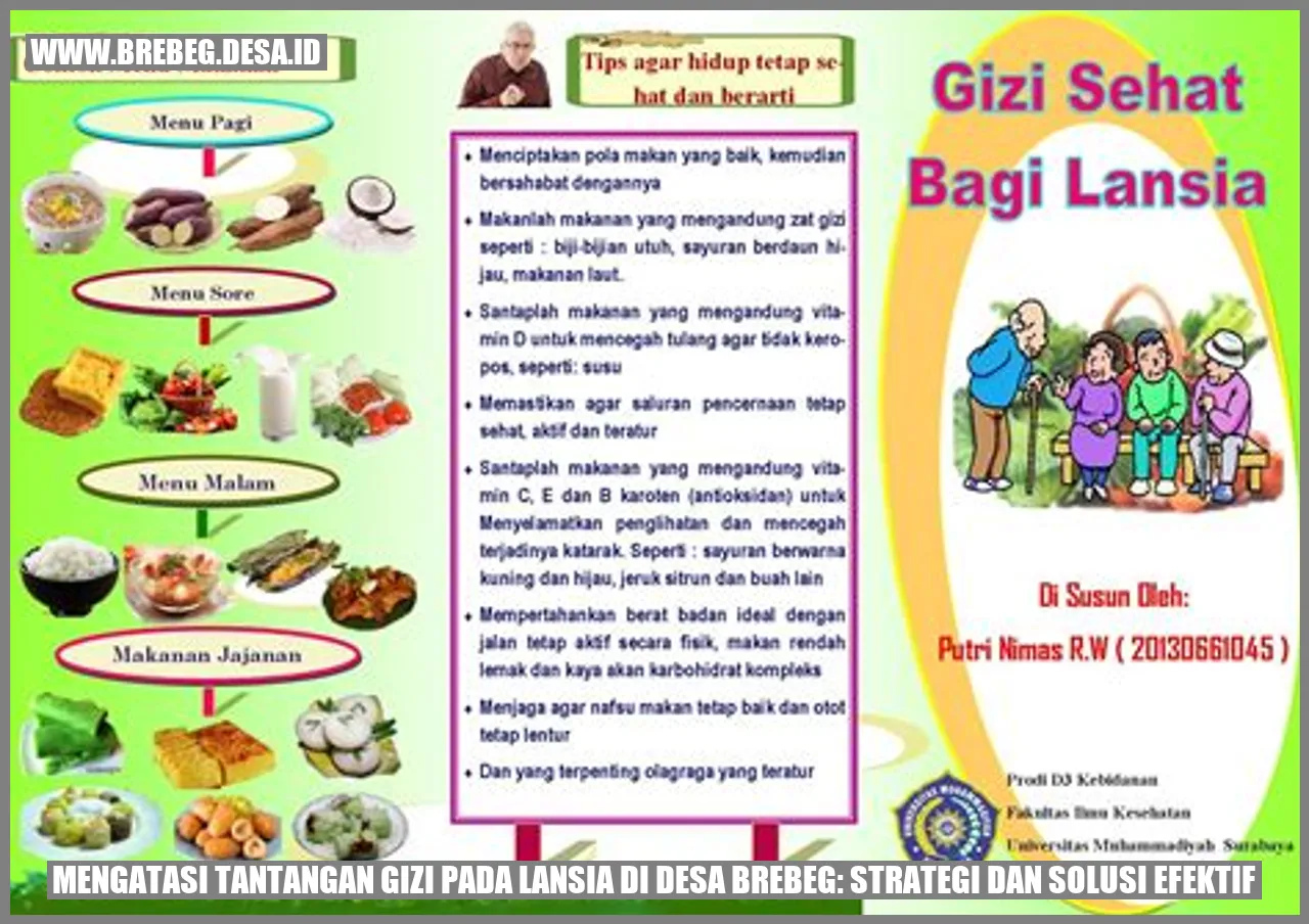 Mengatasi Tantangan Gizi pada Lansia di Desa Brebeg: Strategi dan Solusi Efektif